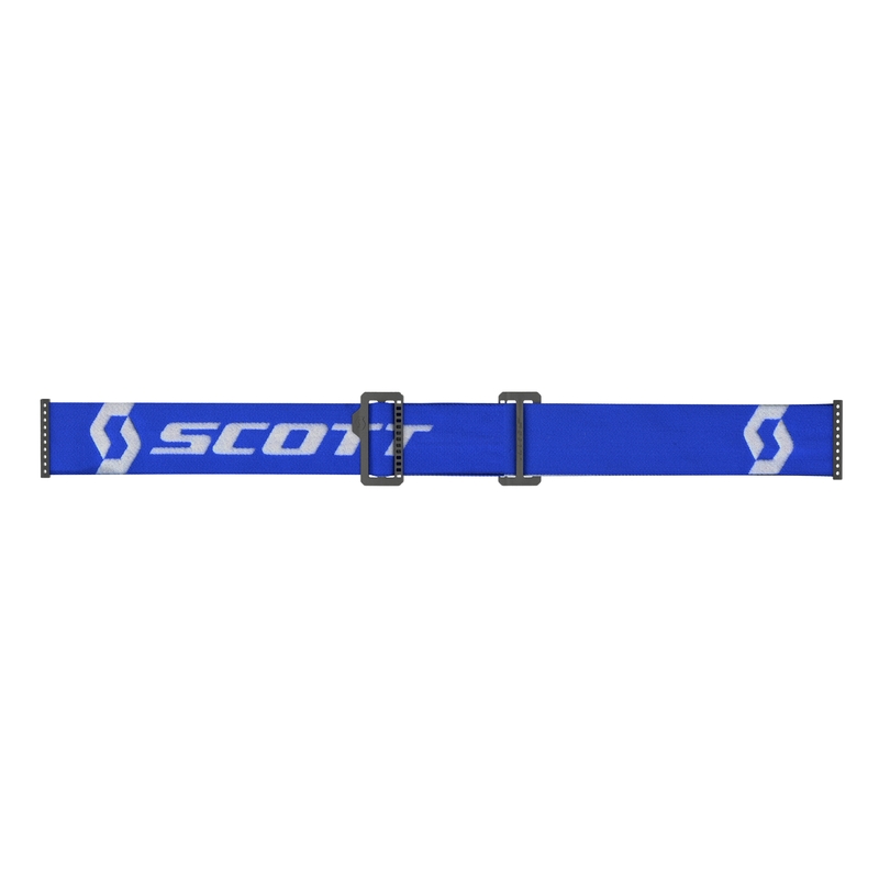 Motorcrossbril SCOTT Primal CH blauw en wit met chroom blauw plexi