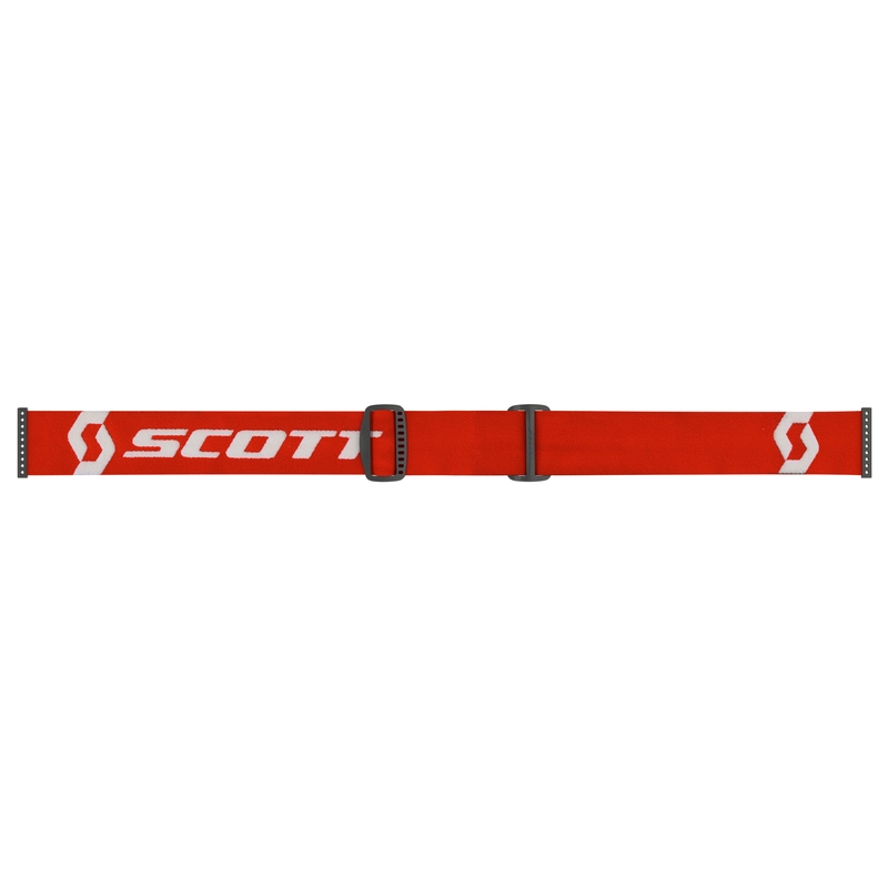Motorcrossbril SCOTT Primal CH rood en wit met chroom oranje plexi