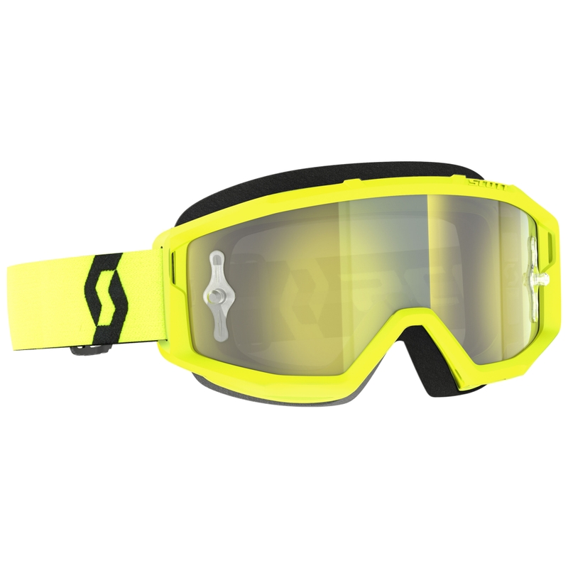 Motorcrossbril SCOTT Primal CH geel-zwart met chroomgeel plexi
