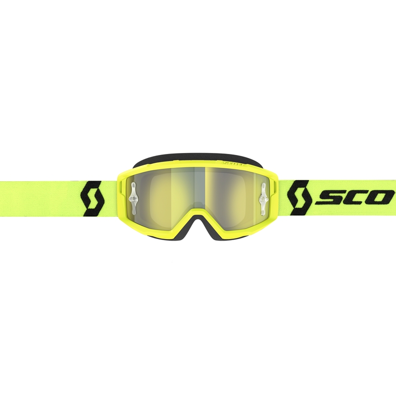 Motorcrossbril SCOTT Primal CH geel-zwart met chroomgeel plexi
