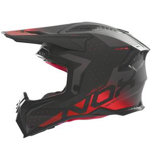Motorcrosshelm NOX N634 mat zwart-rood