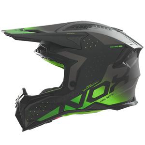 Motorcrosshelm NOX N634 mat zwart-groen