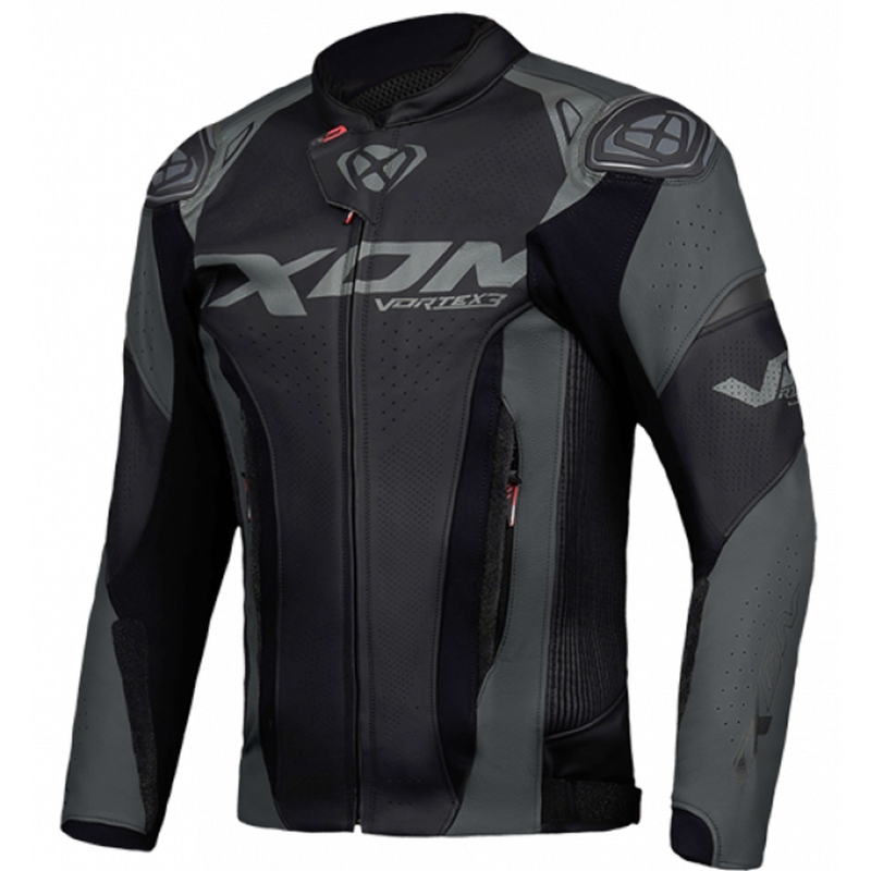 IXON Vortex 3 zwart leren motorjack
