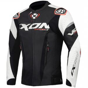 IXON Vortex 3 zwart-wit leren motorjack