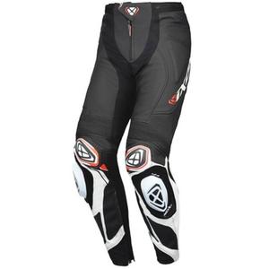 IXON Vortex 3 zwart/wit leren motorbroek