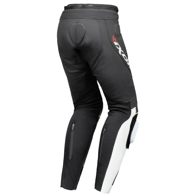 IXON Vortex 3 zwart/wit leren motorbroek