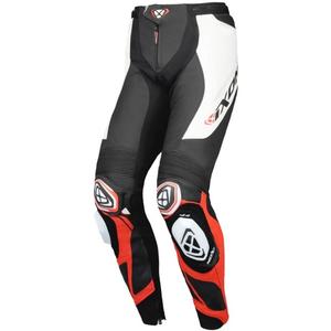 IXON Vortex 3 zwart-wit-rood leren motorbroek