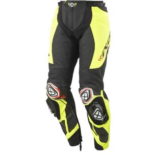 IXON Vortex 3 zwart-fluo gele leren motorbroek