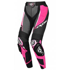 Leren damesbroek IXON Vortex 3 zwart-roze-wit