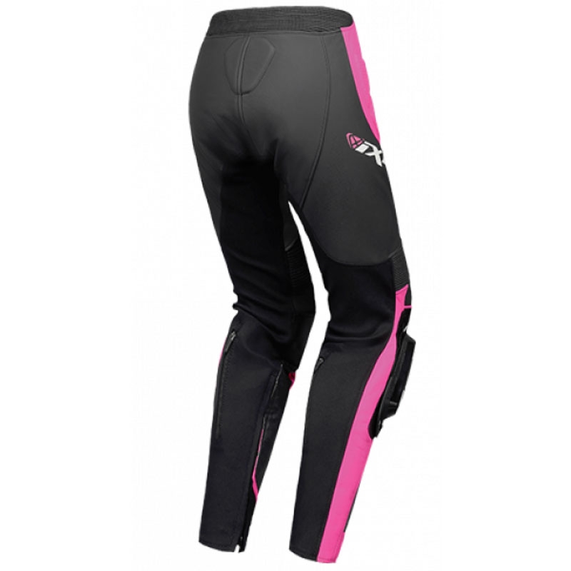 Leren damesbroek IXON Vortex 3 zwart-roze-wit