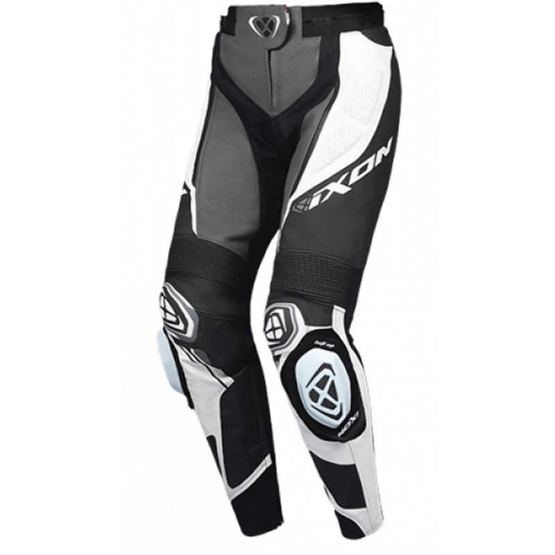 Leren damesbroek IXON Vortex 3 zwart-antraciet-wit