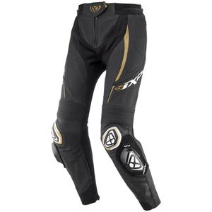 Leren damesbroek IXON Vortex 3 zwart-wit-goud
