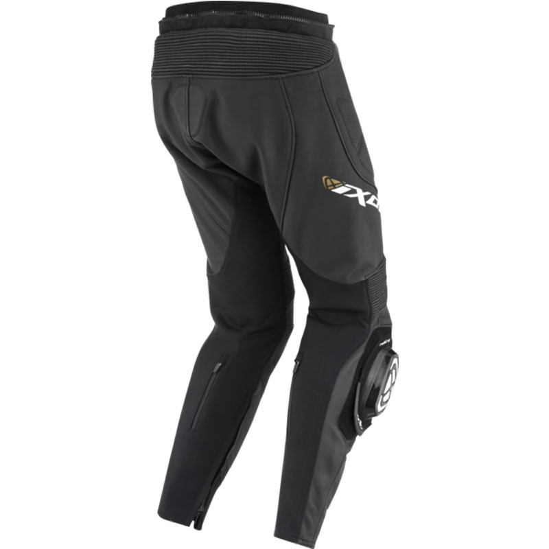 Leren damesbroek IXON Vortex 3 zwart-wit-goud