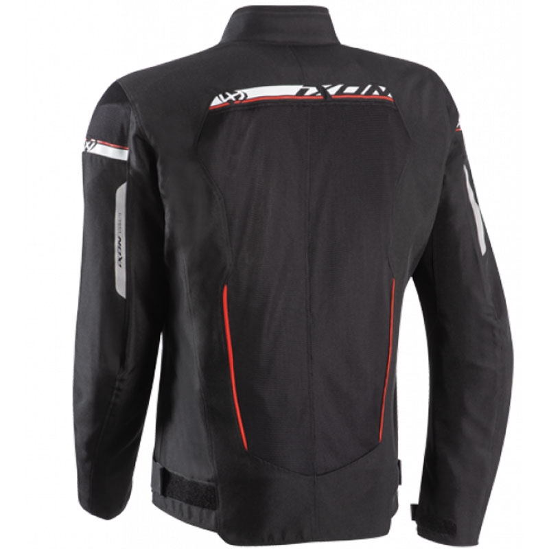 Motorjas IXON T-Rex zwart-wit-rood