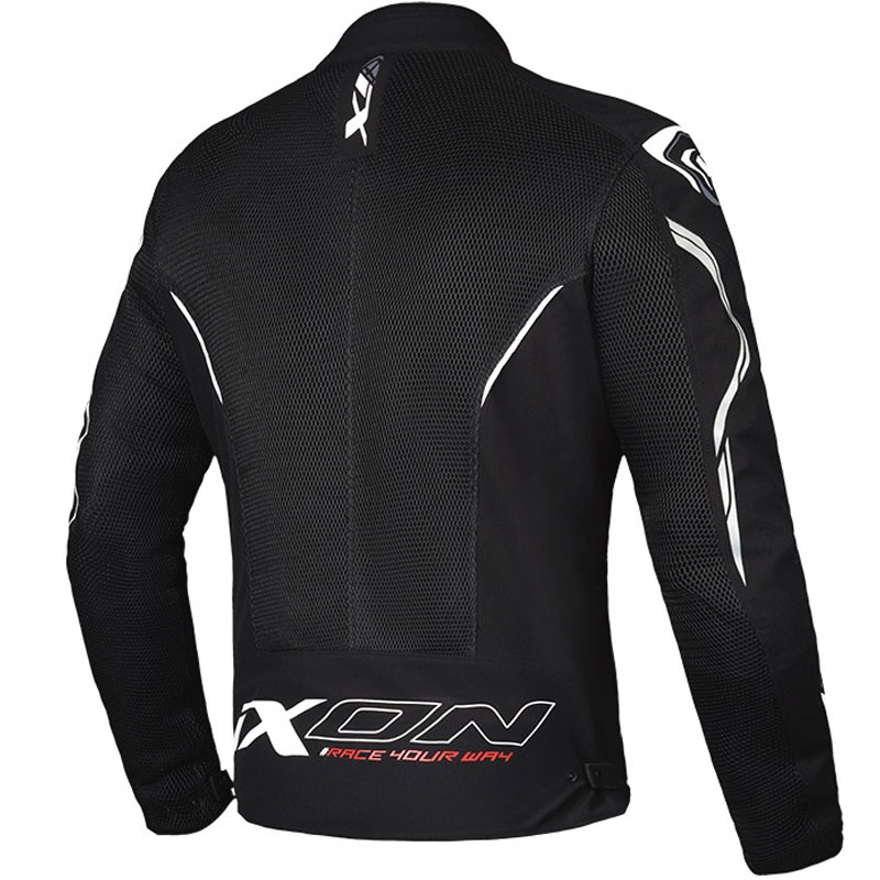 Motorjas IXON Flicker zwart-wit
