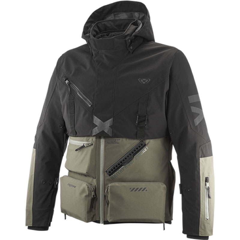 Motorjas IXON Etna khaki-zwart