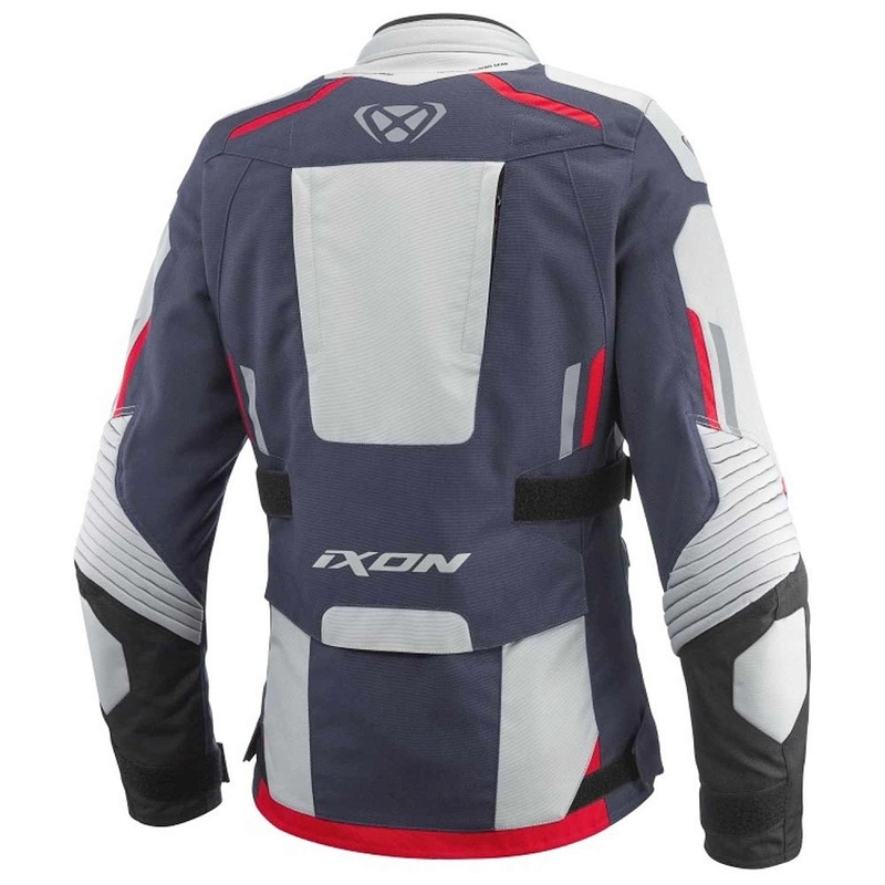 Dames motorjas IXON Midgard grijs-blauw-zwart