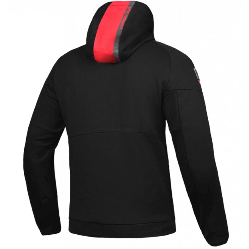 Motorhoes IXON Touchdown zwart-rood