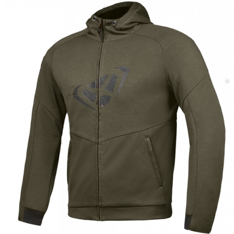 Motorhoes IXON Touchdown khaki-zwart
