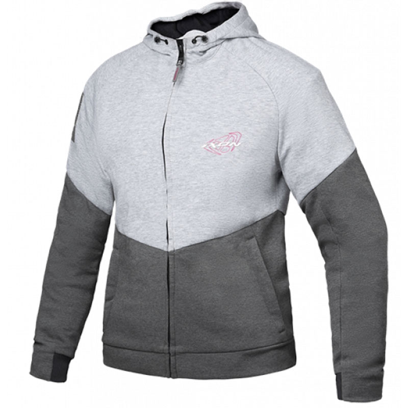 Damessweater IXON Touchdown Motorcycle Sweatshirt grijs-zilver-roze