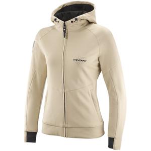 Dames motor hoodie IXON Touchdown beige-grijs