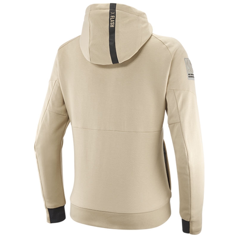 Dames motor hoodie IXON Touchdown beige-grijs