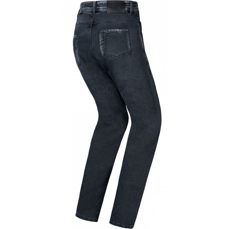 Dames motorjeans IXON Dany zwart gewassen