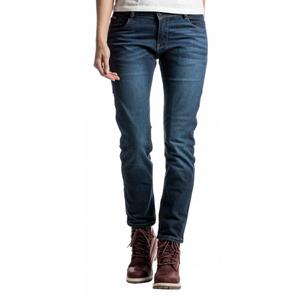 Dames motorjeans IXON Billie gewassen blauw