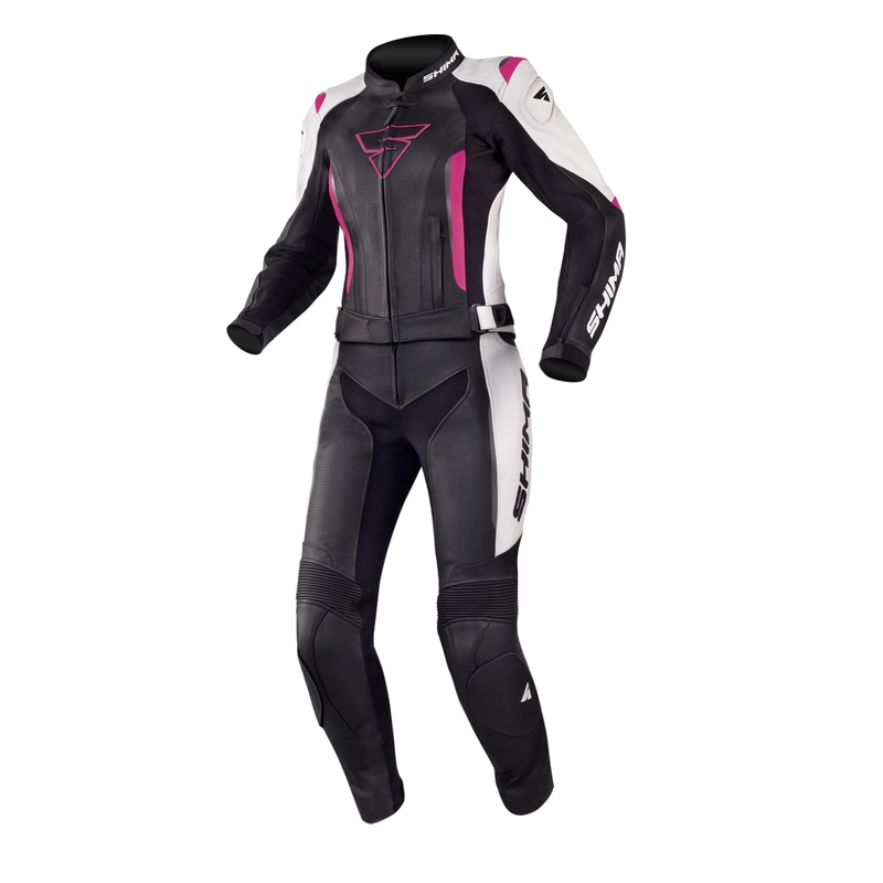 Shima Miura zwart-wit-fuchsia jumpsuit voor dames uitverkoop