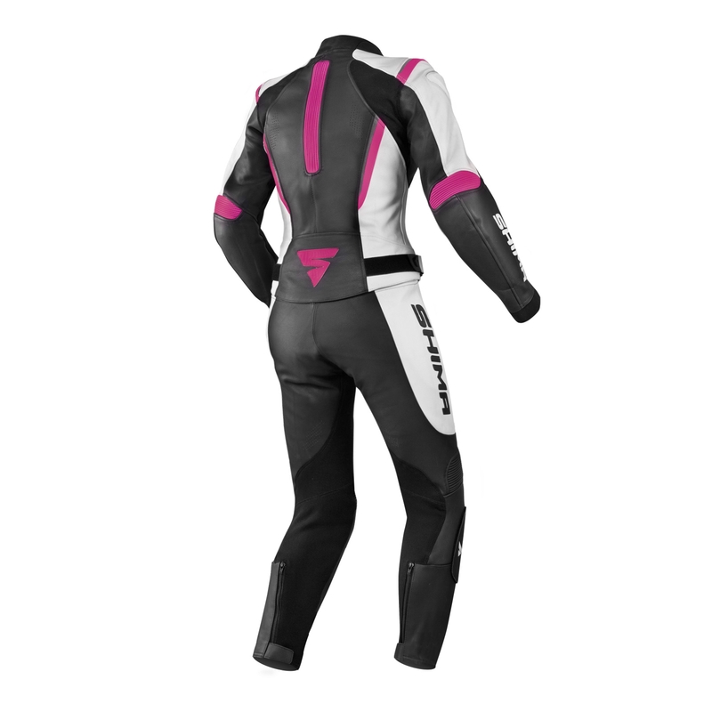 Shima Miura zwart-wit-fuchsia jumpsuit voor dames uitverkoop