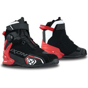 IXON Bull 2 WP zwart-wit-rode motorlaarzen