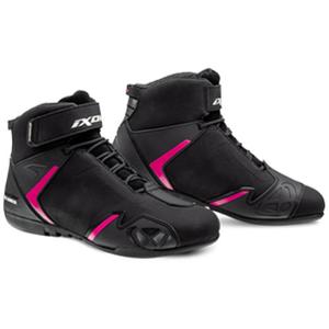 Damesaccessoires IXON Gambler WP zwart met roze motorlaarzen