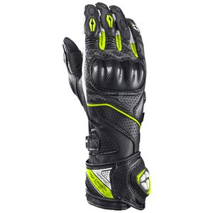 Motorhandschoenen IXON Tornado Air zwart-wit-fluogeel