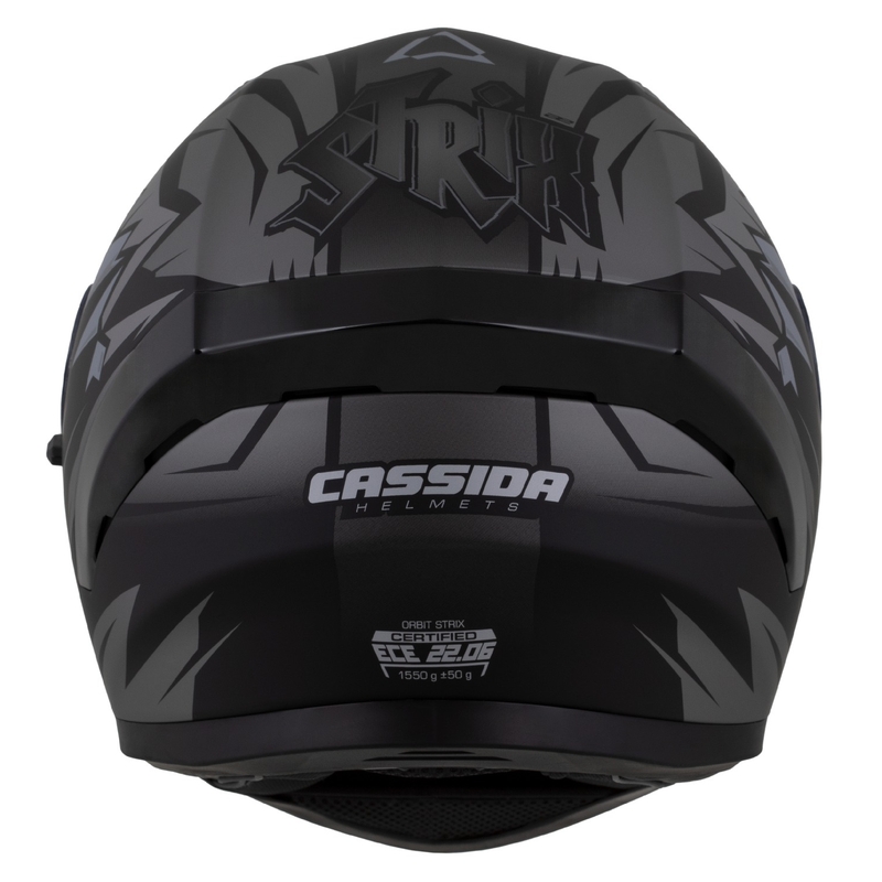 Integraalhelm Cassida Orbit Strix mat zwart-grijs