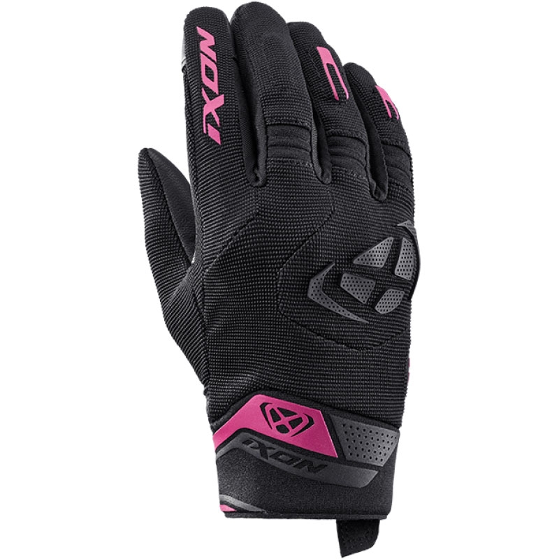 Dames motorhandschoenen IXON Mig 2 zwart en roze