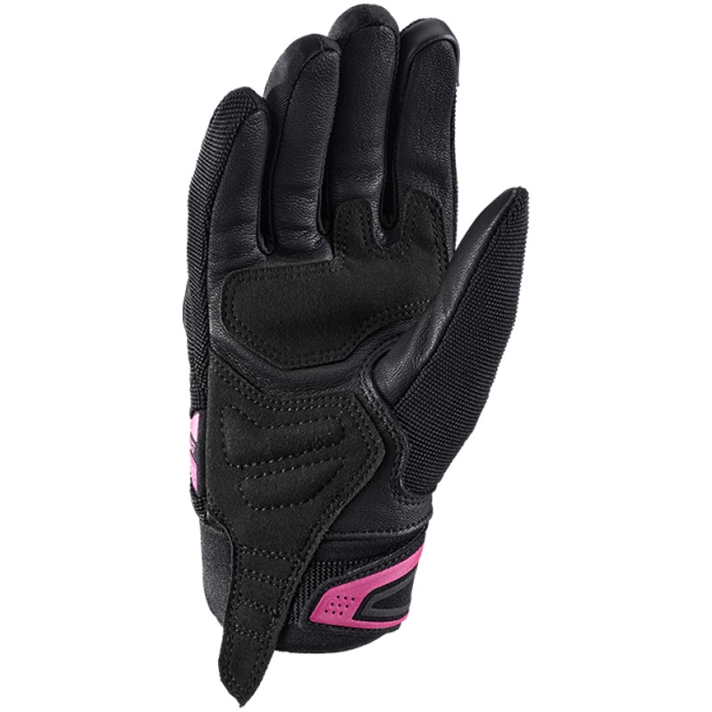 Dames motorhandschoenen IXON Mig 2 zwart en roze