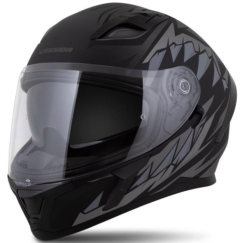 Integraalhelm Cassida Orbit Strix mat zwart-grijs