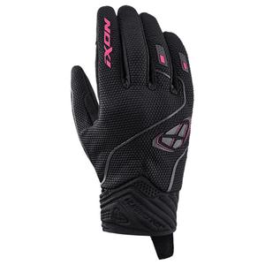 Dames motorhandschoenen IXON Hurricane 2 zwart en roze