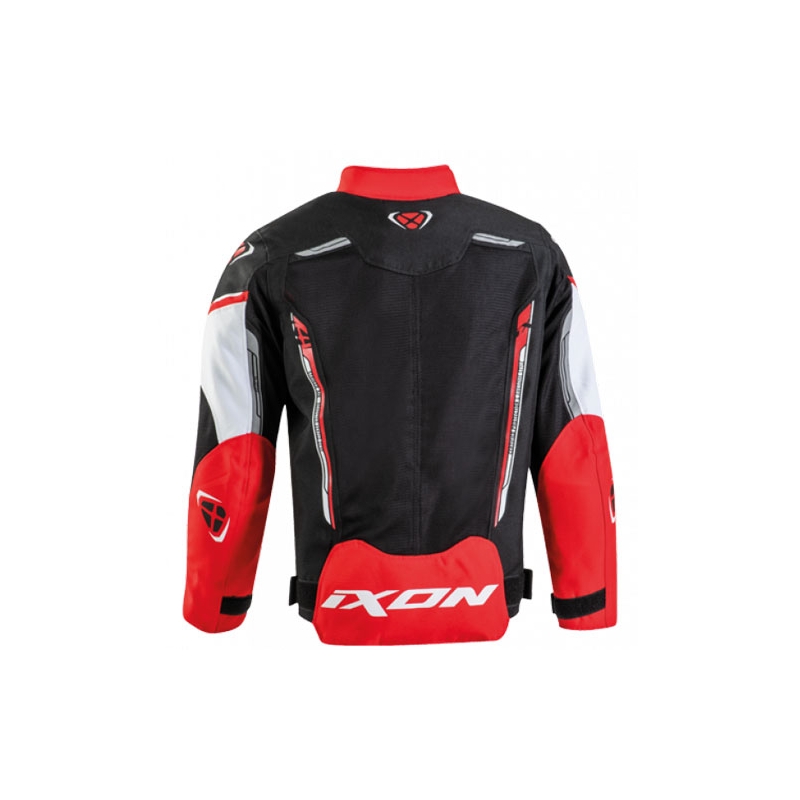 Kindermotorjas IXON Striker Air zwart-rood-wit