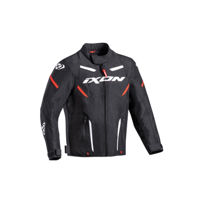 Kinder motorjas IXON Striker zwart-wit