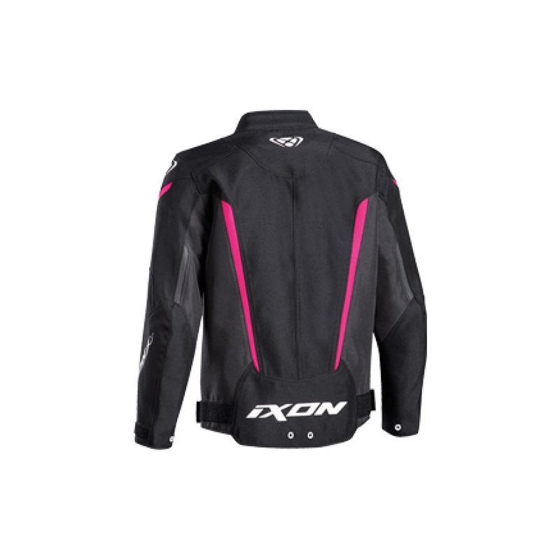 Kinder motorjas IXON Striker zwart en roze