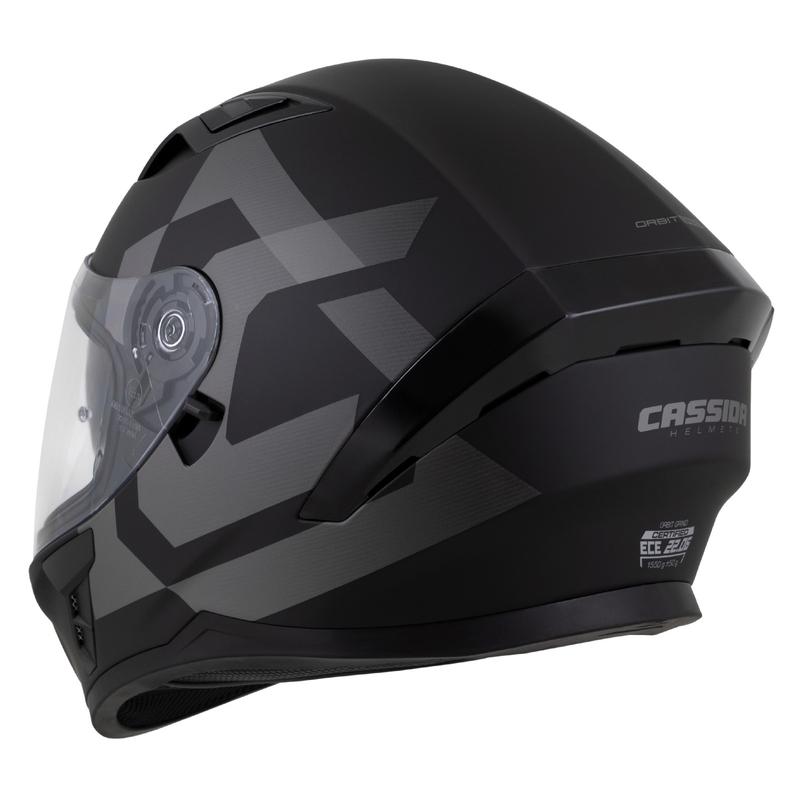Integraalhelm Cassida Orbit Grind mat zwart-grijs