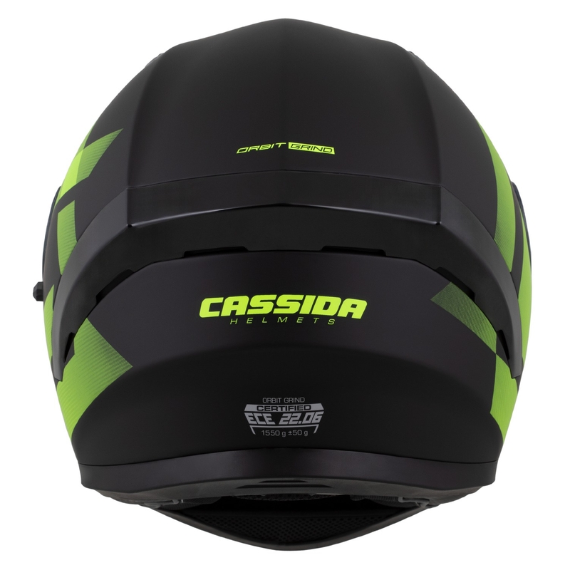 Integraalhelm Cassida Orbit Grind matzwart-fluogeel