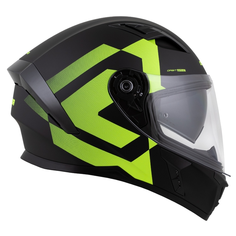 Integraalhelm Cassida Orbit Grind matzwart-fluogeel