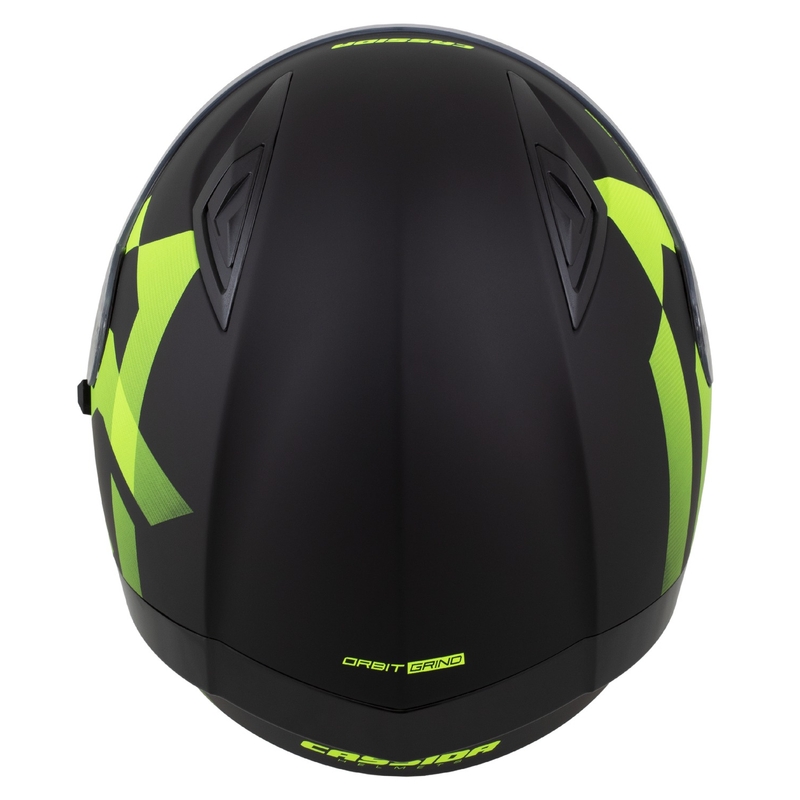 Integraalhelm Cassida Orbit Grind matzwart-fluogeel