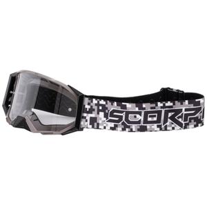 Motorcrossbril Scorpion E24 camo met helder plexi