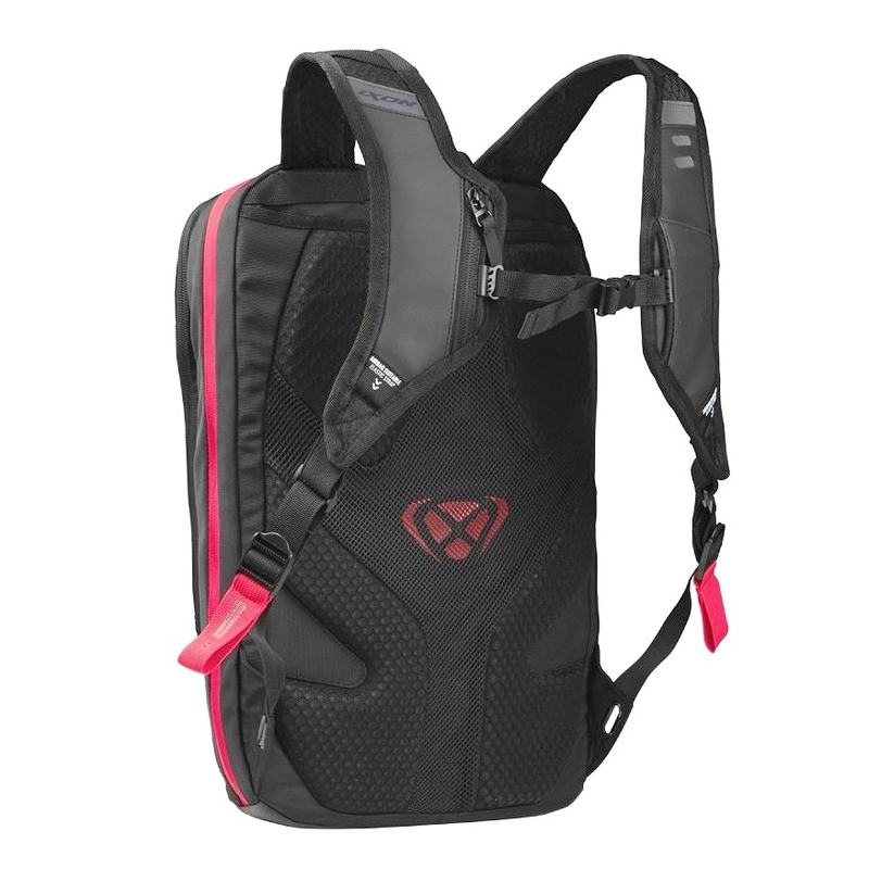 IXON R-Laser 25 L Zwart-Wit-Rood Motorrugzak