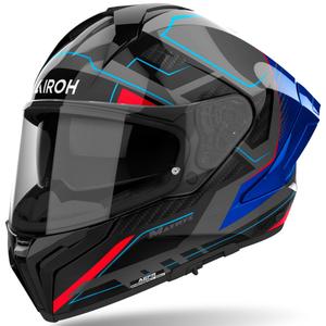 Integraal motorhelm Airoh MATRYX Rocket glanzend blauw-rood