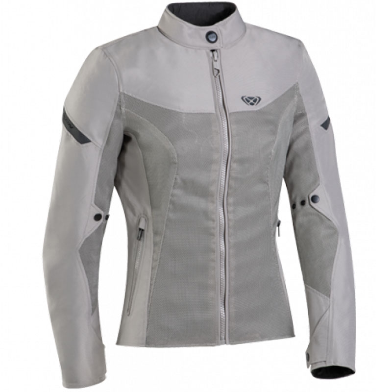Dames motorjas IXON Fresh Lady grijs-beige