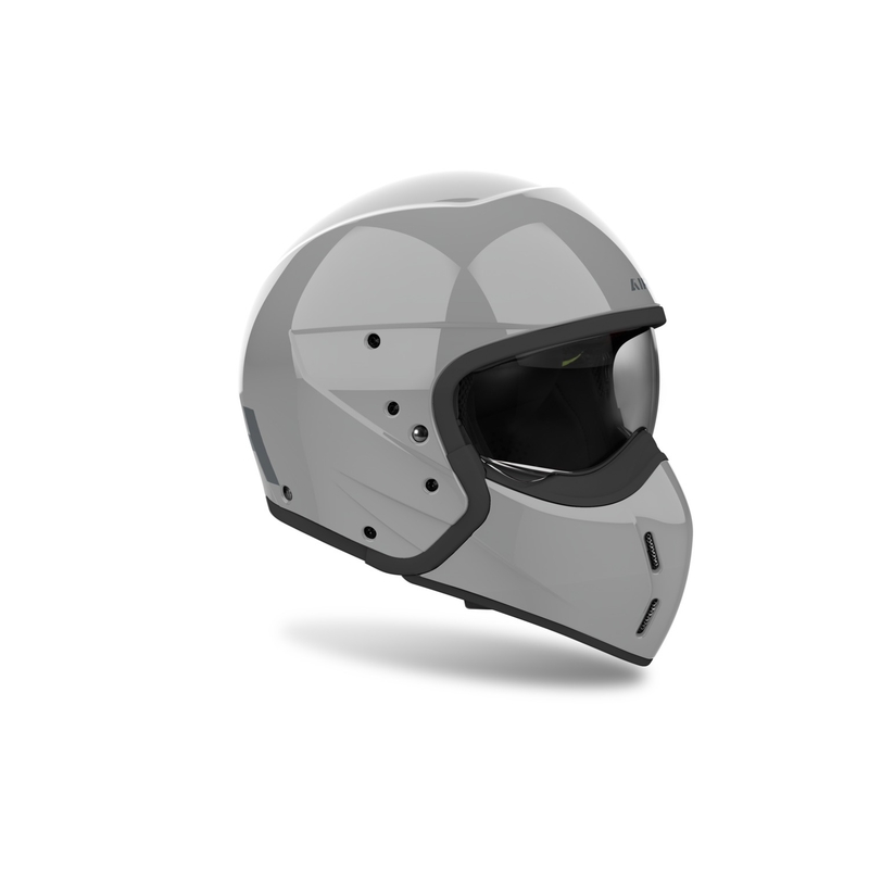 Modulaire motorhelm Airoh J110 Kleur Glanzend Cement Grijs